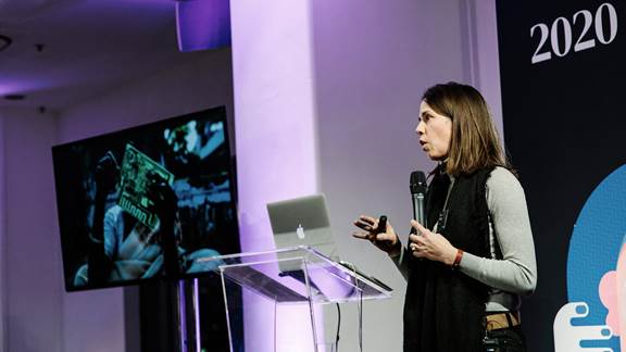 Photo of Kresse speaking