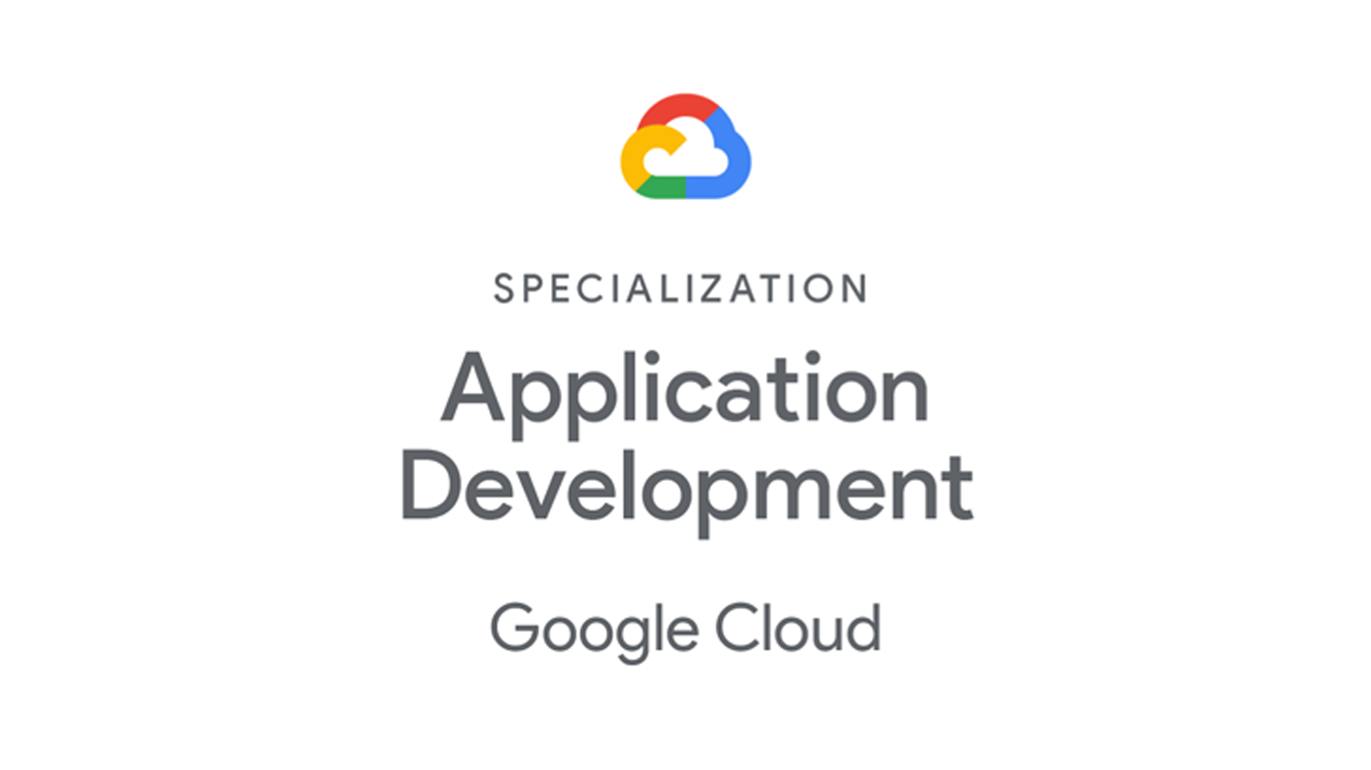 Google Cloud - Application Development Specialisation - Logo